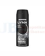 165ML LYNX DEODORANT BLACK