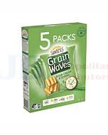 110G 5 PACK GRAIN WAVES SOUR CREAM & CHIVES