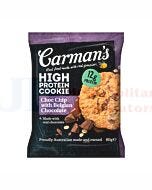 60G CARMAN'S HIGH PROTEIN COOKIE CHOC CHIP WITH BELGIAN CHOC
