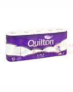 3PLY 10 PACK QUILTON TOILET TISSUE