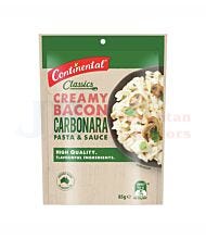 85G CONTINENTAL PASTA SAUCE BACON CARBONARA