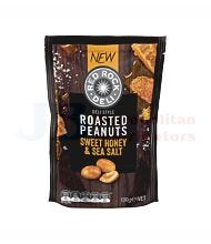 130G RED ROCK ROASTED PEANUTS SWEET HONEY & SEA SALT