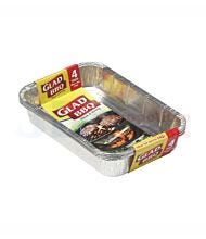 4 PACK GLAD BBQ TRAYS