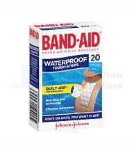 20 PACK BANDAIDS TOUGH STRIP WATERPROOF