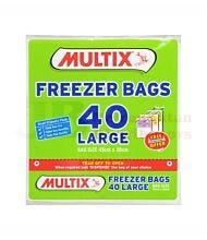 40 PACK MULTIX FREEZER BAGS LARGE