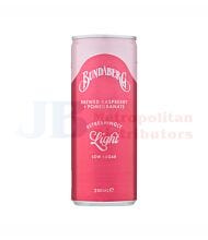250ML BUNDABERG REFRESHINGLY LIGHT RASPBERRY & POMEGRANATE