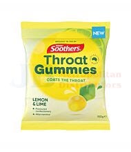150G SOOTHERS THROAT GUMMIES LEMON & LIME