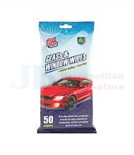 50PK REAL CLEAN CAR CARE GLASS & WINDOW WIPES